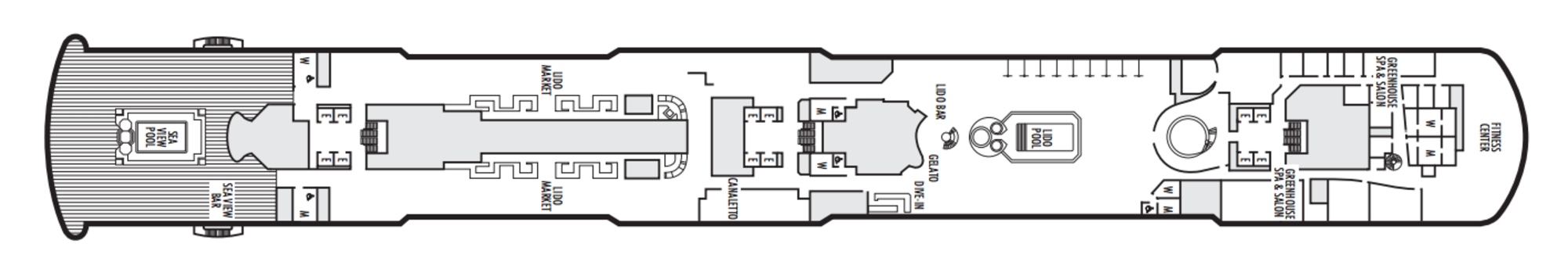 Deck 9 - Lido Deck plan